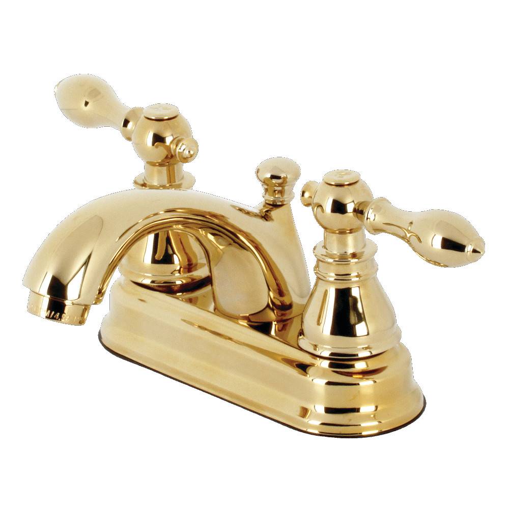 Kingston Brass KB102 4 in. Centerset Bathroom Faucet, Polished Brass - Kingston  Brass KB102